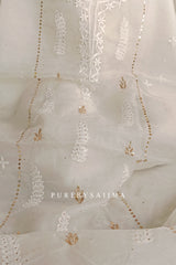 White Tulip, Organza-Silk