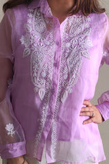 Lavender Luxe Organza Silk