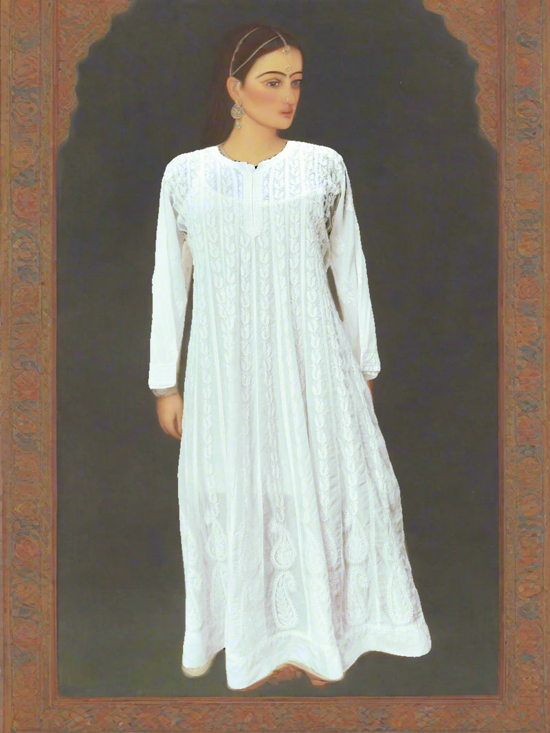 Muslin- Silk Anarkali