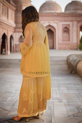 Sunflower Gharara Set.