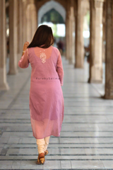 Lavender Kurta-Dupatta.