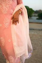 Soft Pink Kurta-Dupatta.