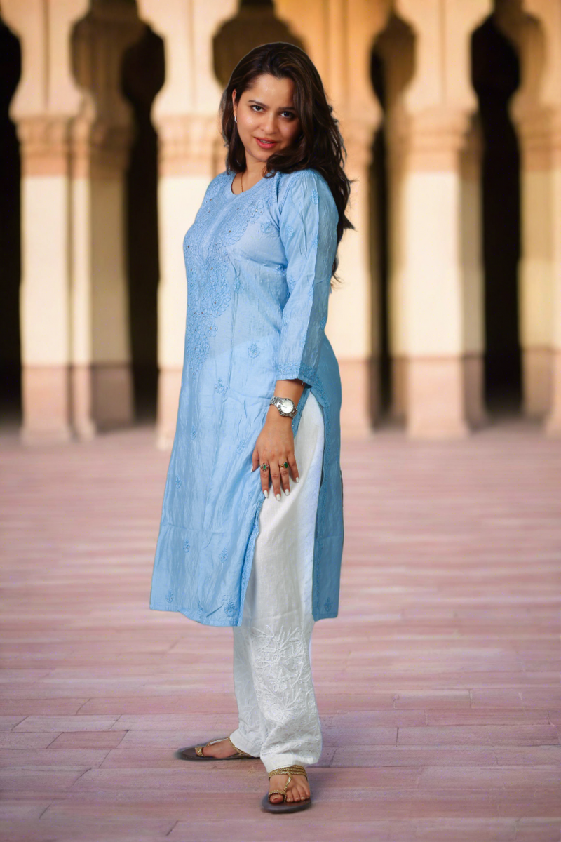 Waheeda Powder-Blue